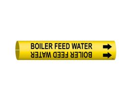 Boiler Feed Water Pipe Marker, 2.8125" H x 2.8125" W, Fits Pipes 4" Dia. Thru 6" Dia.