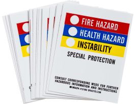 Blank Write-On Container Label, 1.5" H x 2" W x 0.004" D, Vinyl