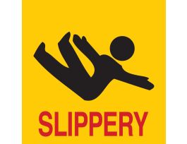 BradyCone Pictogram Labels, SLIPPERY