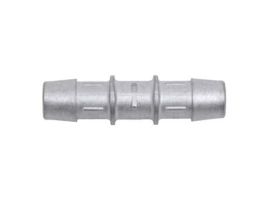 Hose Barb Fitting, Straight Union, Stainless Steel, 3/8" ID; 1/Ea