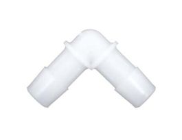 Hose Barb Fittings, 90? Elbow, Natural Nylon, 3/32" ID; 10/Pk
