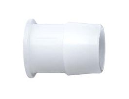 Hose Barb to Plug Fitting, Straight Adapter, Natural Kynar?, 1" ID; 10/PK