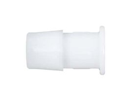 Hose Barb to Plug Fitting, Straight Adapter, Natural Nylon, 3/16" ID; 10/Pk