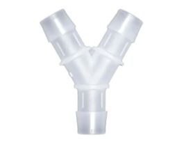 Hose Barb Fitting, Y Union, Animal-Derivative-Free Polypropylene, 1" ID; 10/PK