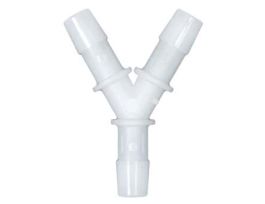 Hose Barb Fitting, Y Union, Natural Nylon, 1/16" ID; 10/PK