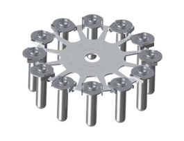 Rotor, 12 x 15 mL Test Tubes, Steel Adapters Included