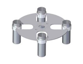 Rotor, 4 x 50 mL, 135 x 30 mm, Flat