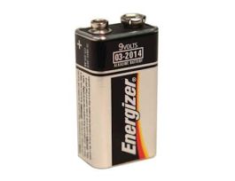 Regular Alkaline Batteries, 9 V, 4/pack