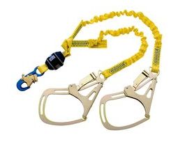 3M™ DBI-SALA® EZ-Stop™ Shock Absorbing Lanyard 1246351, Twin legs, Saflok™ Tower Hooks, 6ft (1.8m)