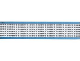 Numerical Wire Markers Perm Adhesive Vinyl 0.75in H Legend: 108, 1250 Total
