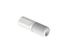 Compact Tubing End Fitting, Type S/P, 1/8"OD, 1/4"-28 UNF(M), white PP; 10/pk