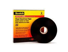 Scotch® Vinyl Electrical Tape 22, Variable Width x 36 yd, Black