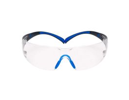 3M™ SecureFit™ Safety Glasses SF401SGAF-BLU, Blue/Gray, Clear Scotchgard™ Anti-fog Lens, 20 EA/Case