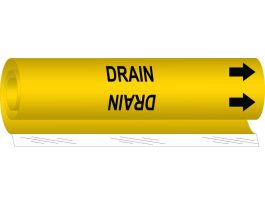 Drain Pipe Marker, 26" H x 12" W, Fits Pipes 2.5" Dia. Thru 7.875" Dia.