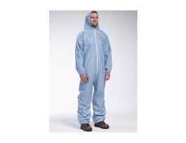 PosiWear, FR Coverall, Blue, Hood, Elastic Wrist and Ankles