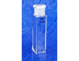 CUVETTE MACRO FLUOR W/QZ CAP IR QZ 1.7ML