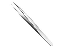 Stainless Steel Tweezers w/ Sharp, Fine Tips;  120 mm L