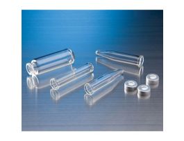Microwave Vial w/ Crimp Cap, 0.5 to 2 mL, Silicone/PTFE, 20 mm; 100/pk