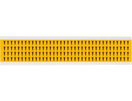 Outdoor Vinyl 0.25 in Black on Yellow Letters Y Card of 144 Labels