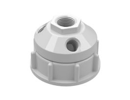 Solvent Waste Manifold, PP, 61 mm, 1x1/2" NPT, 3x1/4" NPT; 1/EA