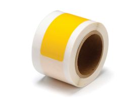 ToughStripe® Floor Marking Tape Dashes -  Polyester, Solid Color, Yellow, 2" x 8"