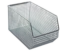 BIN WIRE MESH NICKEL-CHROME 14-1/2X8X7IN