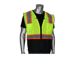 Type R Class 2 HD Surveyor Vest, Black Bottom Ripstop, TT Tape