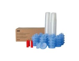 3M™ PPS™ Lid & Liner Kit, 16314, Mini (6 fl oz), 125 Micron Full Diameter Filter, 50 Lids & Liners per kit, 1 kit per case