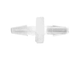 Barbed Connector, Straight, Polypropylene, 1/16" x 1/16" Hose Barb; 1/EA