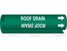 Roof Drain Pipe Marker, 26" H x 12" W, Fits Pipes 2.5" Dia. Thru 7.875" Dia.