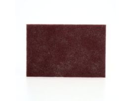 Scotch-Brite™ Hand Pad 7447B, HP-HP, A/O Very Fine, Maroon, 6 in x 9 in, 60 ea/Case, Bulk