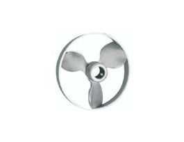 316 SS propeller with ring guard, 2" dia x 5/16" bore dia