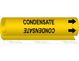 Condensate Pipe Marker, 9" H x 8" W, Fits Pipes 1.5" Dia. Thru 2.375" Dia.