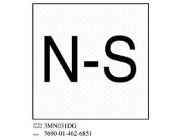 3M™ Diamond Grade™ Damage Control Sign 3MN031DG, "Norm Shut", 4 in x 4 in, 10/Package