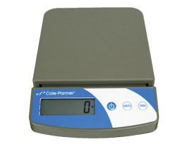 Compact Portable Toploading Balance, 5000g x 2g, 115V