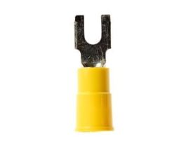 3M™ Scotchlok™ Block Fork, Vinyl Insulated Brazed Seam MV10-6FBK, Stud Size 6, suitable for use in a terminal block, 500/Case