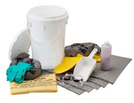 ALLWIK® 6.5 Gallon Bucket with Neutralizer Spill Control Kit - Chemical Application, Acid Neutralizing