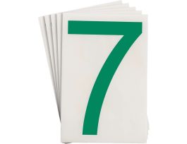ToughStripe® Floor Marking Polyester 8 in Label Number 7 Green 20/PK