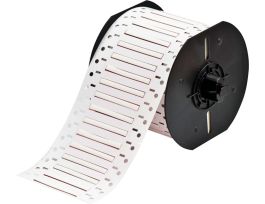 B33 Series PermaSleeve HX Heat Shrink Wire Marking Sleeves, 0.094" Dia x 2" W, White, Double-Side Printable