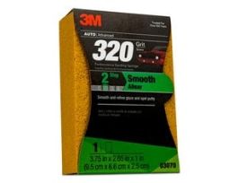 3M™ Performance Sanding Sponge, 03070, 1 inch x 2-5/8 inch, 320 Grit, 12 per case