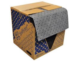 Premium Universal Gray Spill Pads, Heavy-Weight, 16" x 18", 100/Case