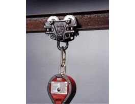 Lightweight Adjustable I-Beam Trolley [fits 3-inch to 4.5-inch wide beam flange]