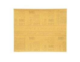 3M™ Gold Abrasive Sheet, 02539, P400 grade, 9 in x 11 in, 50 sheets per pack, 5 packs per case