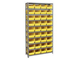 12INX36INX75IN 36 YELLOW BINS 6IN BIN