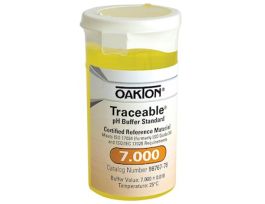 Traceable One-Shot Buffer Solution, Yellow, pH 7.000; 6 x 100 mL Vials