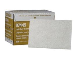 Light Duty Cleansing Pad 7445, HP-HP, Nepheline Syenite Super Fine, White, 3200 ea/Case, Unbranded