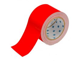 ToughStripe® Floor Marking Tape Roll -  Polyester, Solid Color, Red, 3" x 100'