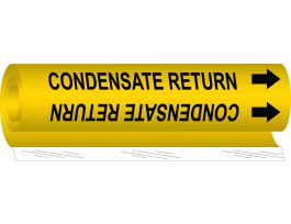 Condensate Return Pipe Marker, 8" H x 5" W, Fits Pipes 0.5" Dia. Thru 1.375" Dia.
