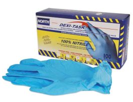 Dexi-Task™ Disposable Powder Free Nitrile Gloves, AQL 1.5, 5 mil, 9 in. Blue, 100/BX, 10BX/CS, SM