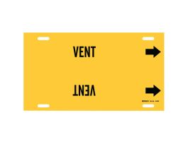 VENT Pipe Marker, 24" W, Fits Pipes 8" Dia. Thru 9.875" Dia.